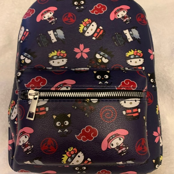 Naruto x hello kitty x bioworld mini backpack - Picture 2 of 7